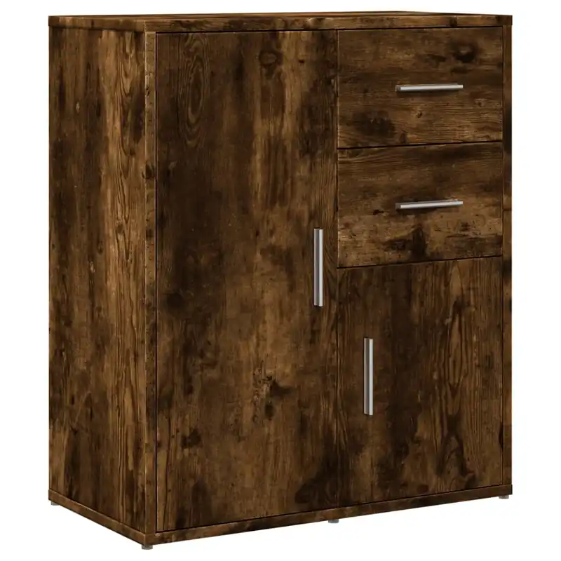 Aparador - Mueble de almacenamiento de madera de ingeniería blanco 60x31x70 cm es3161