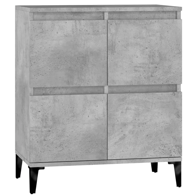 Aparador - Mueble de almacenamiento de madera contrachapada gris Sonoma 60x35x70 cm es2888