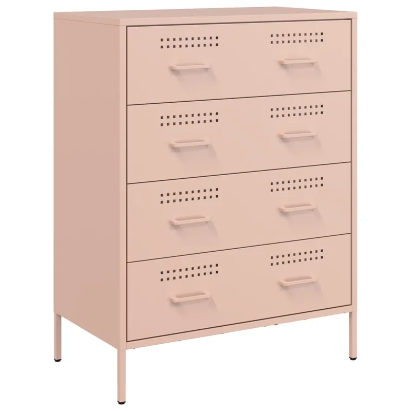 Aparador - Mueble de almacenamiento de acero gris antracita 68x39x89 cm es2255