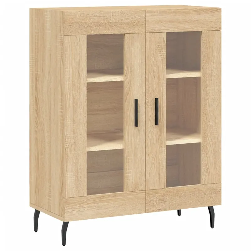 Aparador - Mueble de almacenamiento de madera de ingeniería blanco 69,5x34x90 cm es3178