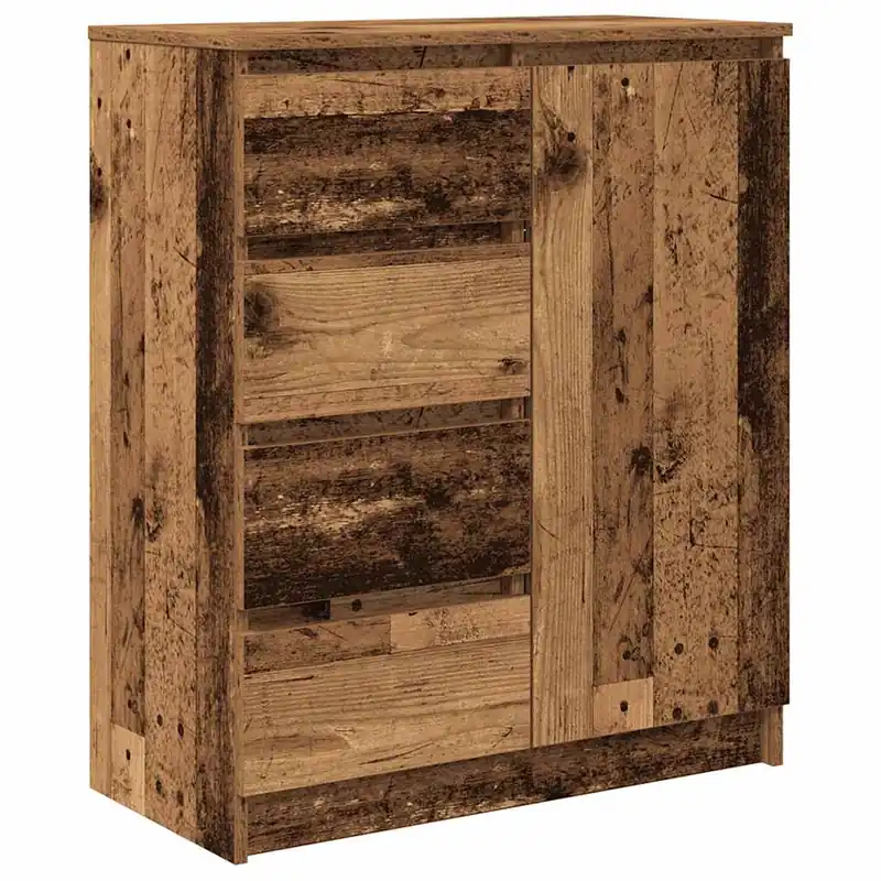 Aparador - Mueble de almacenamiento con cajones blanco 71x35x84 cm madera de ingeniería es1810
