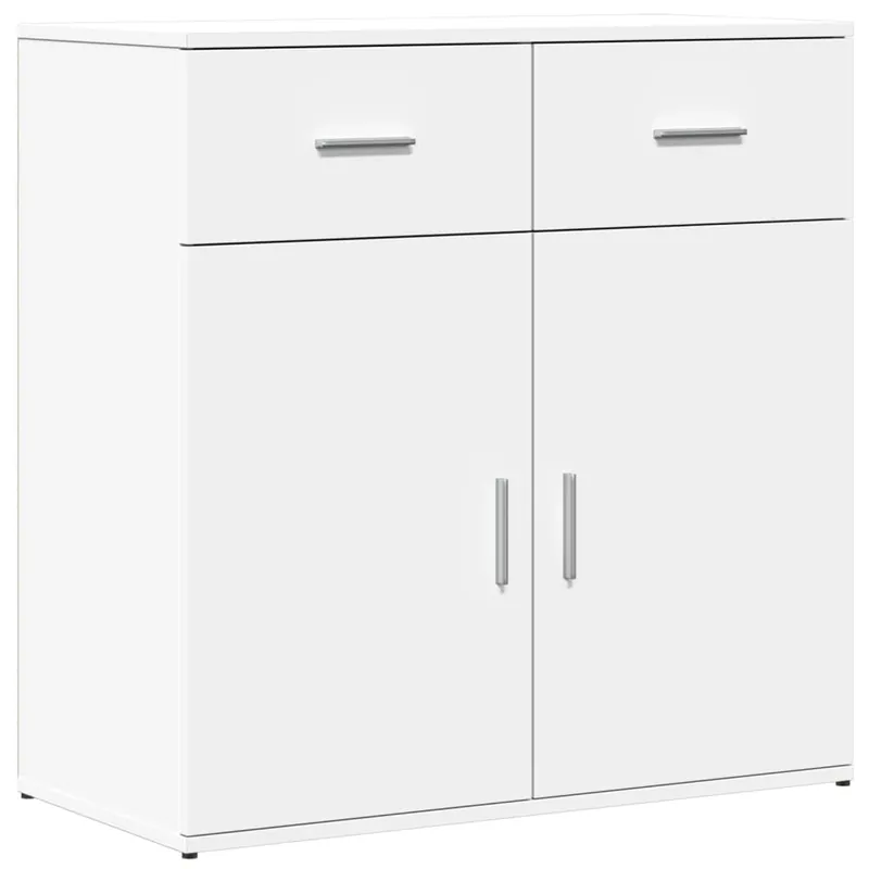 Aparador - Mueble de almacenamiento de madera de ingeniería blanco 79x38x80 cm es3208