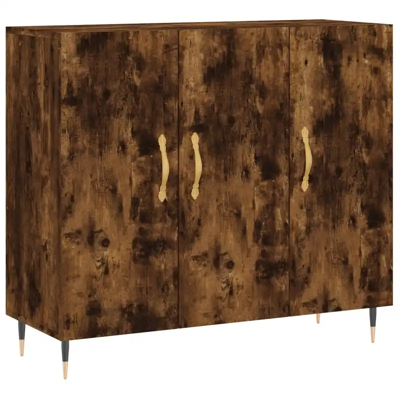 Aparador - Mueble de almacenamiento de madera de ingeniería roble Sonoma 90x34x80 cm es3794