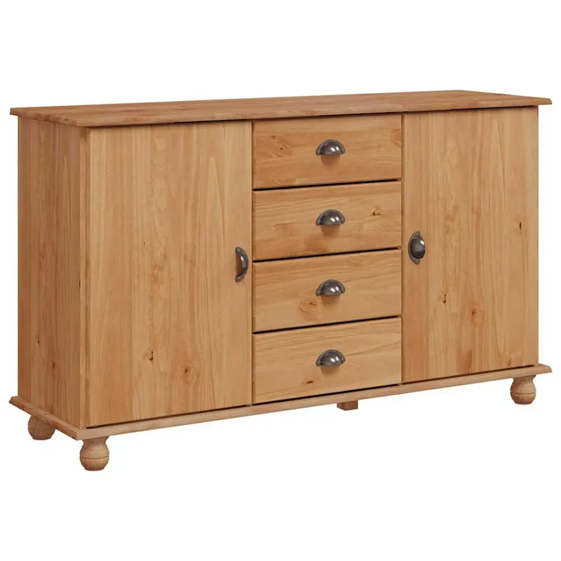Aparador - Mueble de almacenamiento 133,5 x 40 x 79 cm Madera maciza de pino es1645