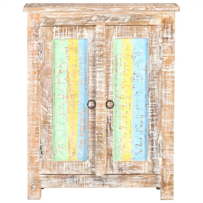 Aparador - Mueble de almacenamiento de madera de mango rugosa 61x35x76 cm es3816