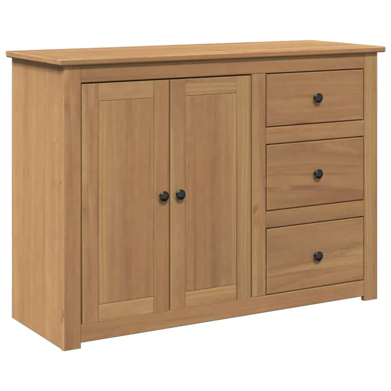 Aparador - Mueble de almacenamiento con cajones Panama madera maciza pino 112x40x80 cm es1821