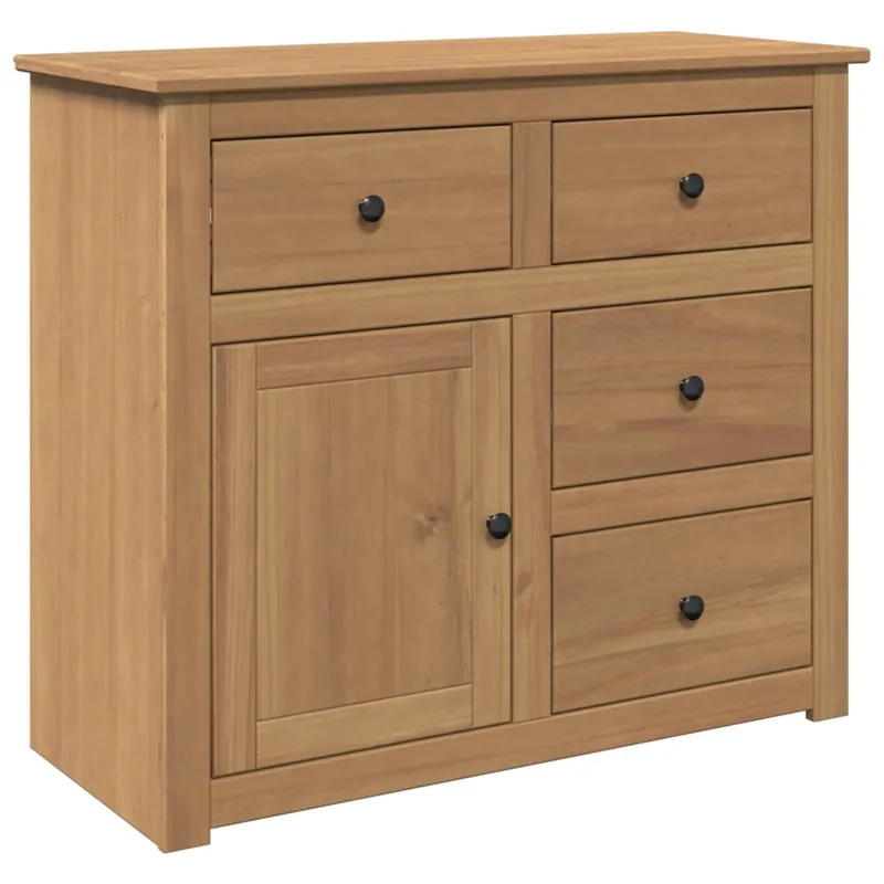 Aparador - Mueble de almacenamiento con cajones Panama madera maciza pino 93x40x80 cm es1822