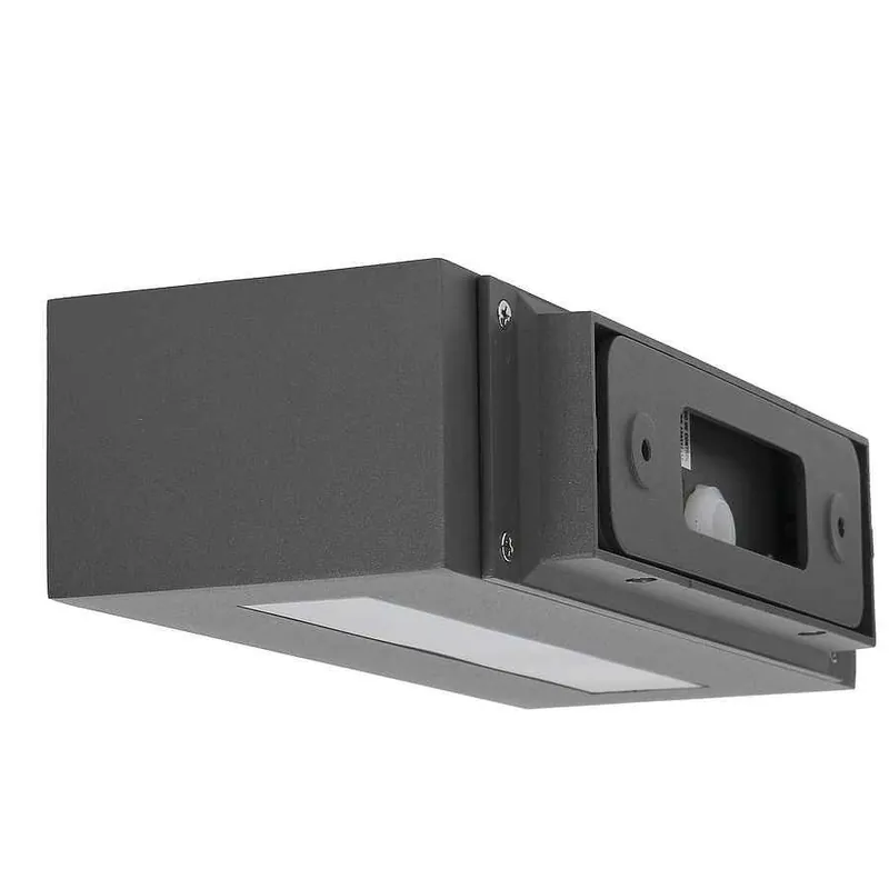 aplique de exterior aluminio color gris serie alfil 28cm - Decoración