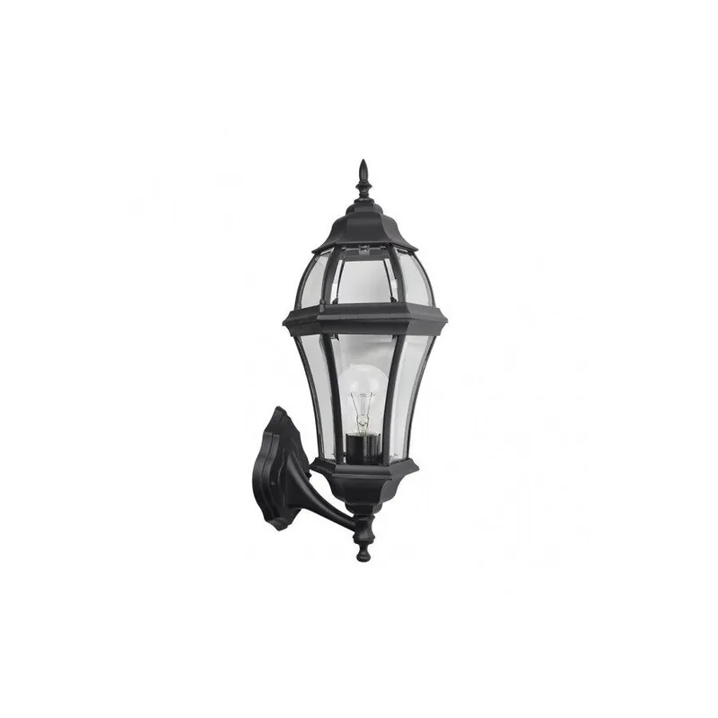 aplique de exterior aluminio color negro serie becrux 25cm - Decoración