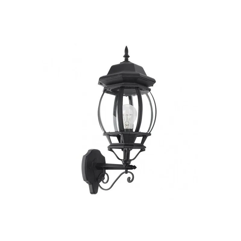 aplique de exterior aluminio color negro serie caelum 19cm - Decoración