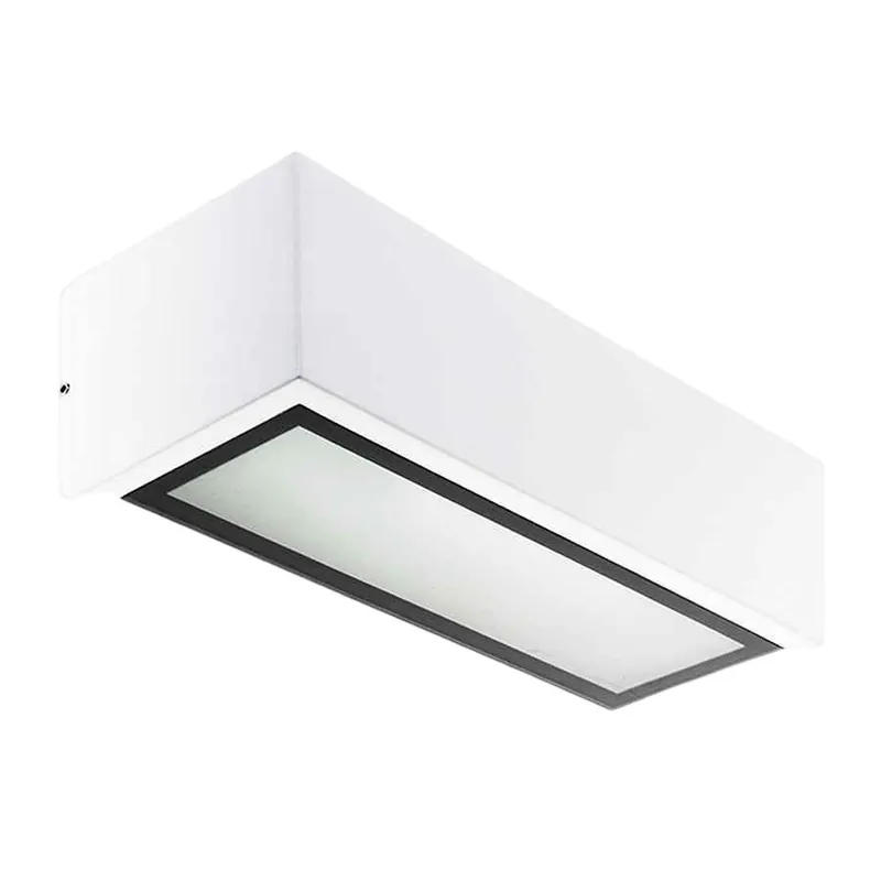 aplique de exterior aluminio color blanco serie corgo 26cm - Decoración