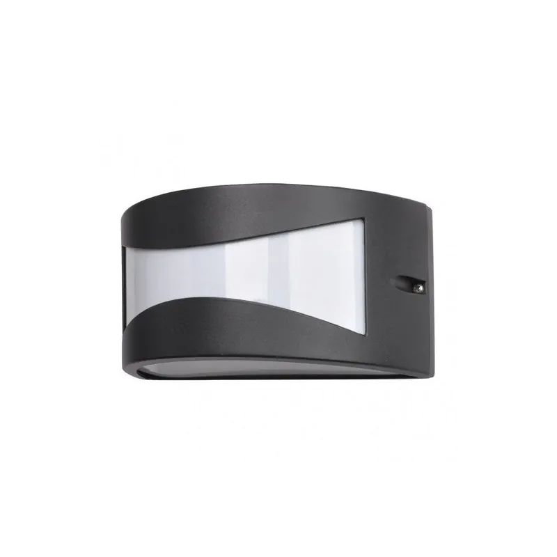 aplique de exterior aluminio color negro serie hadar 25cm - Decoración