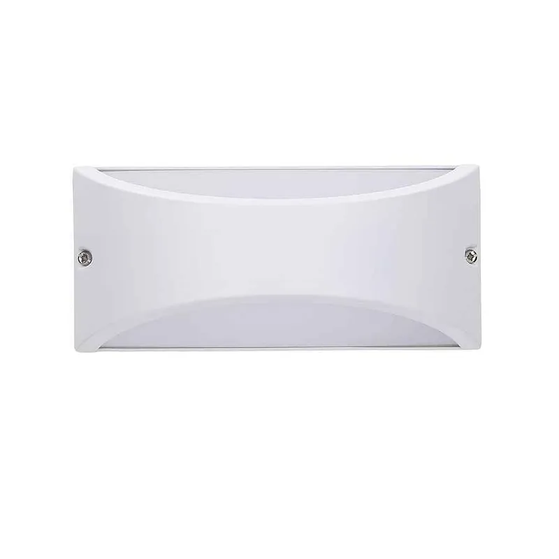 aplique de exterior aluminio color blanco serie kapa 22cm - Decoración