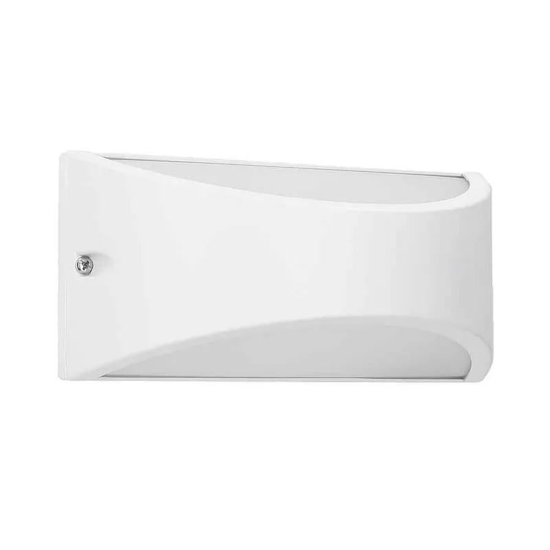 aplique de exterior aluminio color blanco serie kapa 22cm - Decoración