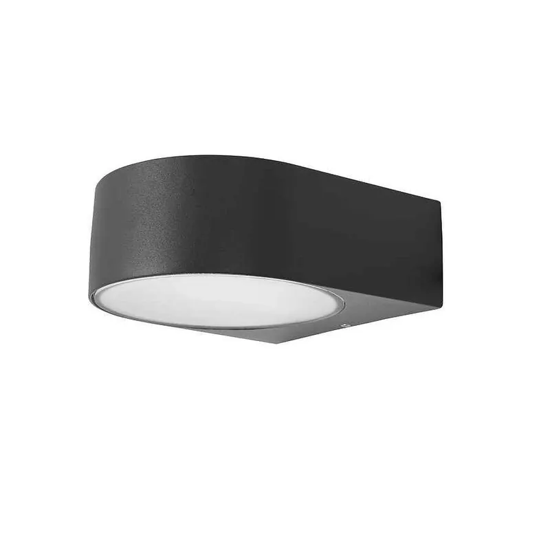 aplique de exterior aluminio color gris serie mayor 19cm - Decoración