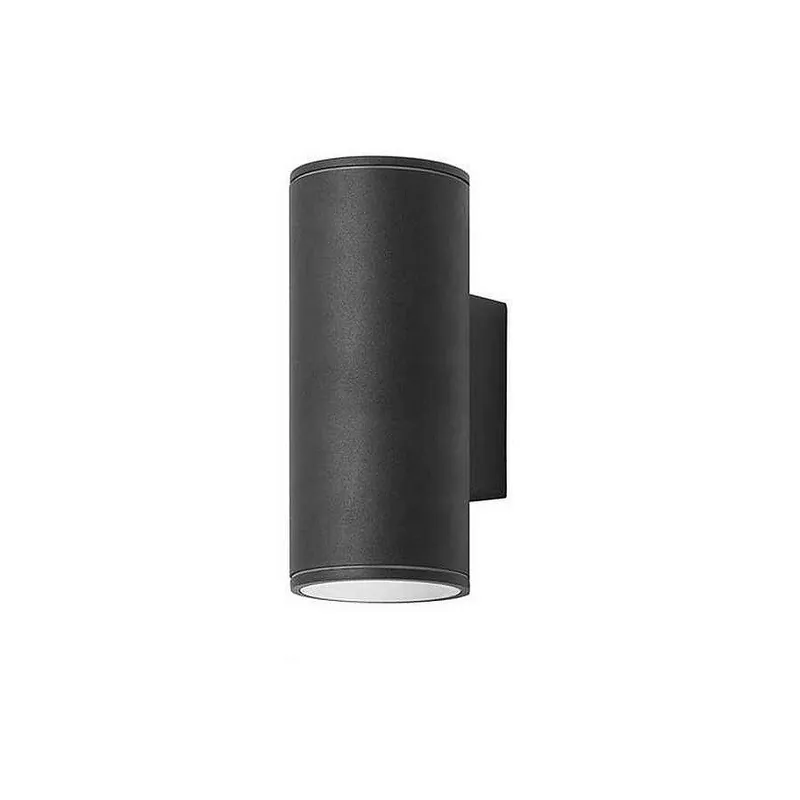 aplique de exterior aluminio color negro serie orion double 9cm - Decoración