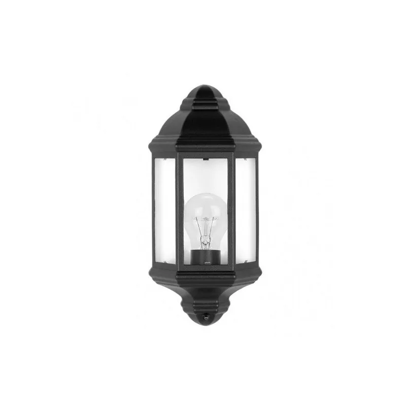 aplique de exterior aluminio color negro serie shaula 16.5cm - Decoración