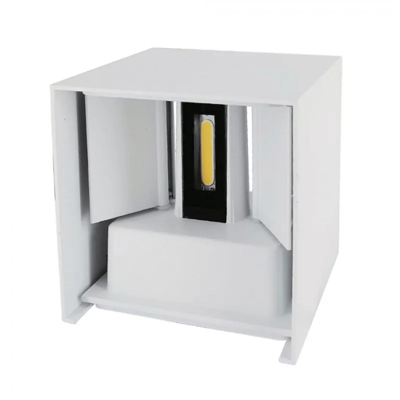 aplique de exterior aluminio color blanco serie sor 10cm - Decoración