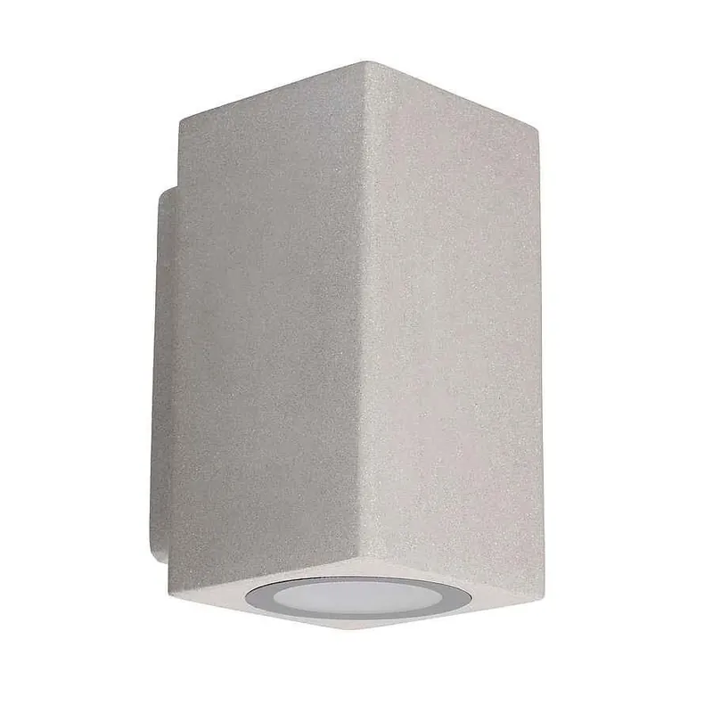 aplique de exterior cemento color gris serie rem 11cm - Decoración
