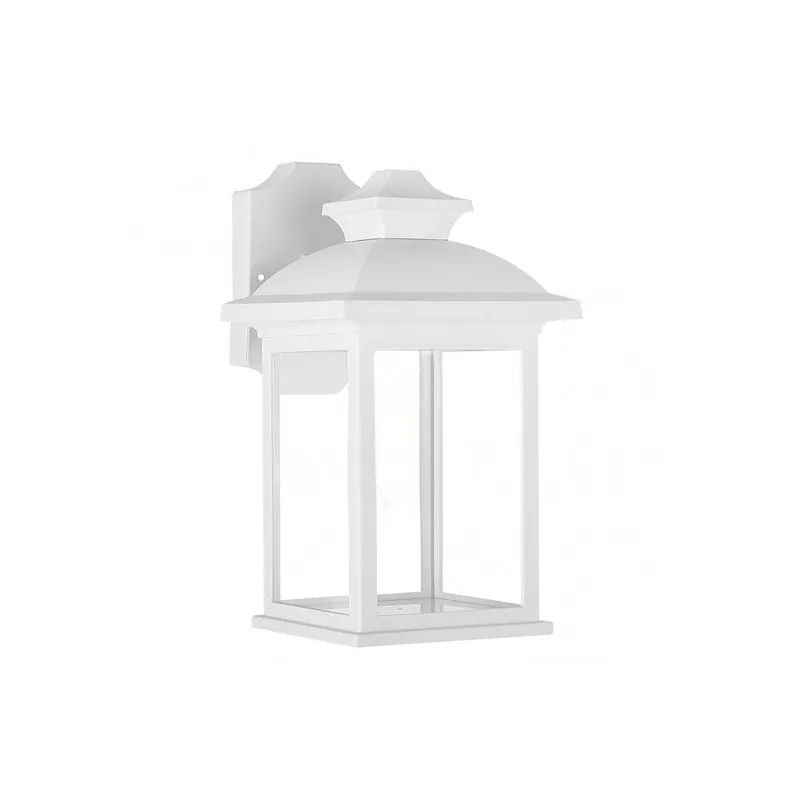 aplique de exterior policarbonato color blanco serie alcandia 17cm - Decoración