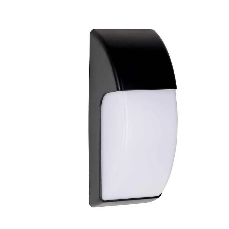 aplique de exterior policarbonato color negro serie area 13cm - Decoración