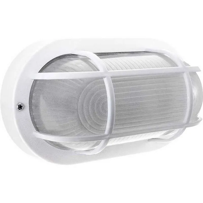 aplique de exterior policarbonato color blanco serie caia 20cm - Decoración