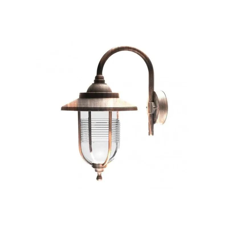 aplique de exterior policarbonato color dorado serie canela 25.2cm - Decoración