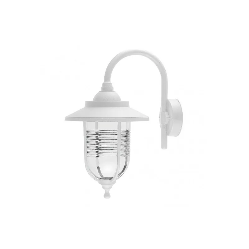 aplique de exterior policarbonato color blanco serie canela 25.2cm - Decoración