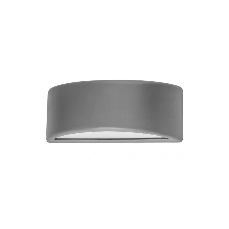 aplique de exterior policarbonato color gris serie kefir 32cm - Decoración