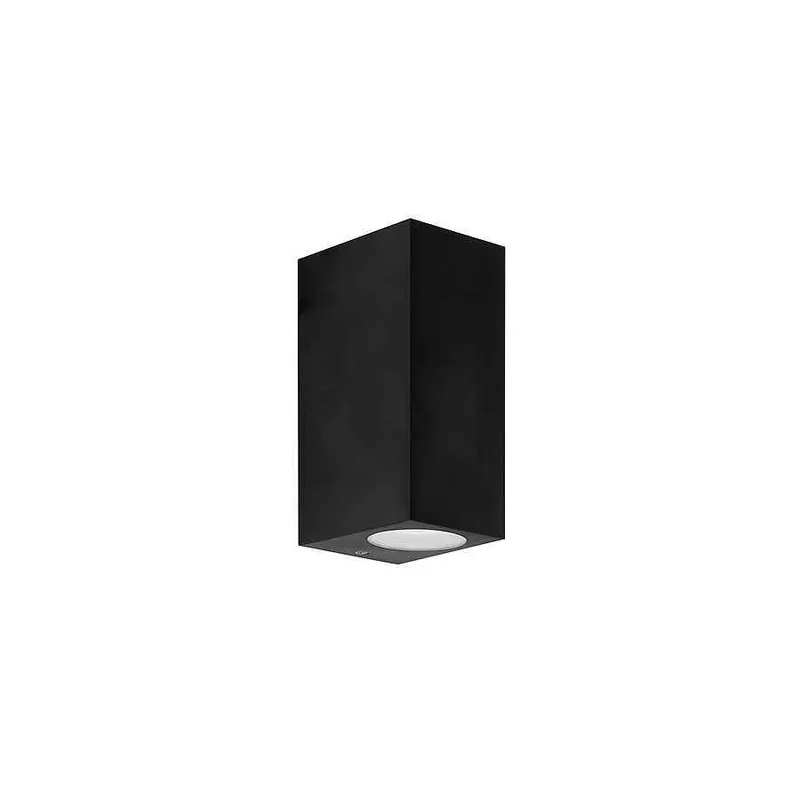 aplique de exterior policarbonato color negro serie kubo 9.2cm - Decoración