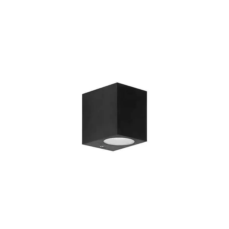 aplique de exterior policarbonato color negro serie kubo 9.2cm - Decoración