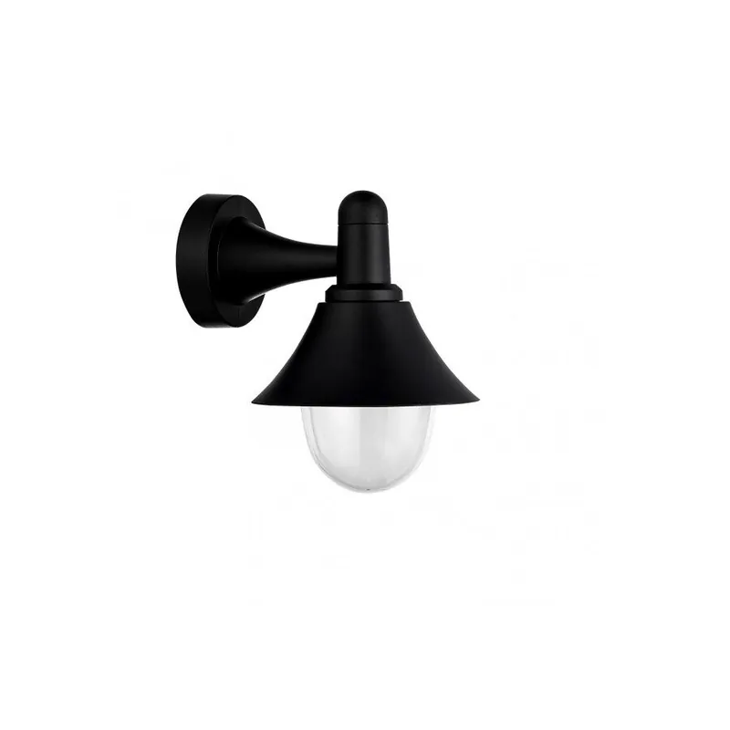 aplique de exterior policarbonato color negro serie mentol 18.1cm - Decoración