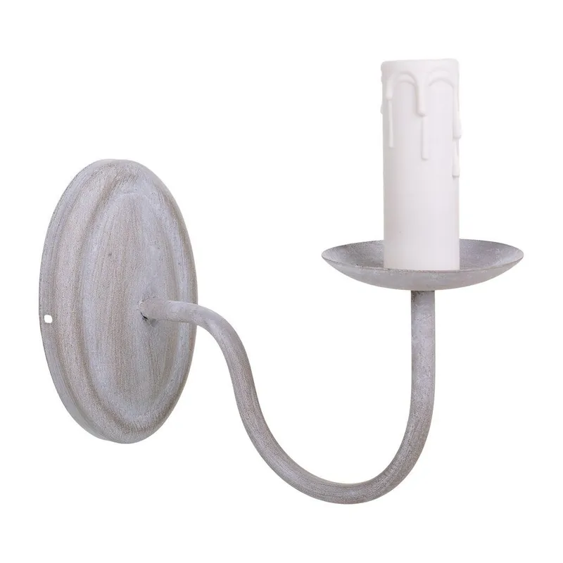 Aplique de pared gris 22,5x9,5x19 - Decoración