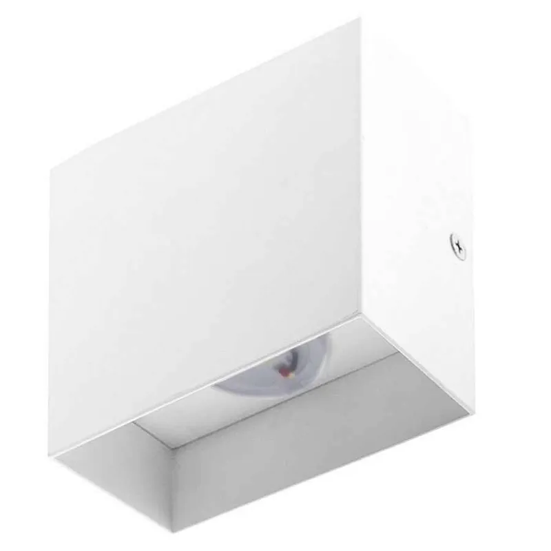 aplique de pared aluminio color blanco serie esme 10cm - Decoración