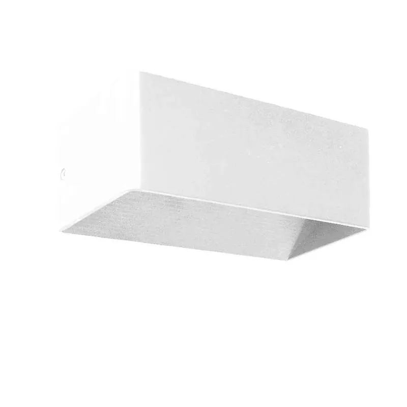 aplique de pared aluminio color blanco serie maya 20cm - Decoración