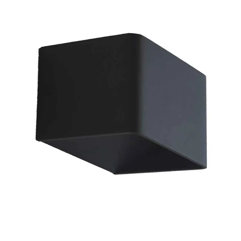aplique de pared aluminio color negro serie maya 10cm - Decoración