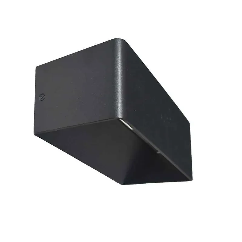 aplique de pared aluminio color negro serie maya 20cm - Decoración