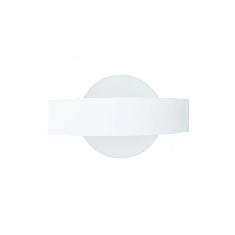 aplique de pared metal color blanco serie arco 24cm - Decoración