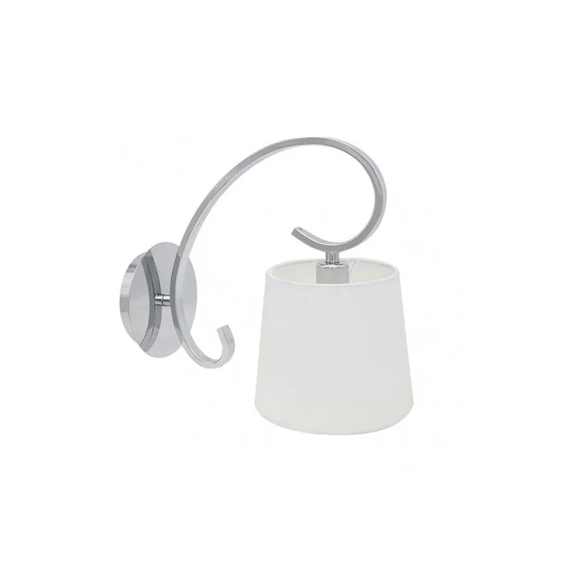 aplique de pared metal color cromo serie bogota 15cm - Decoración