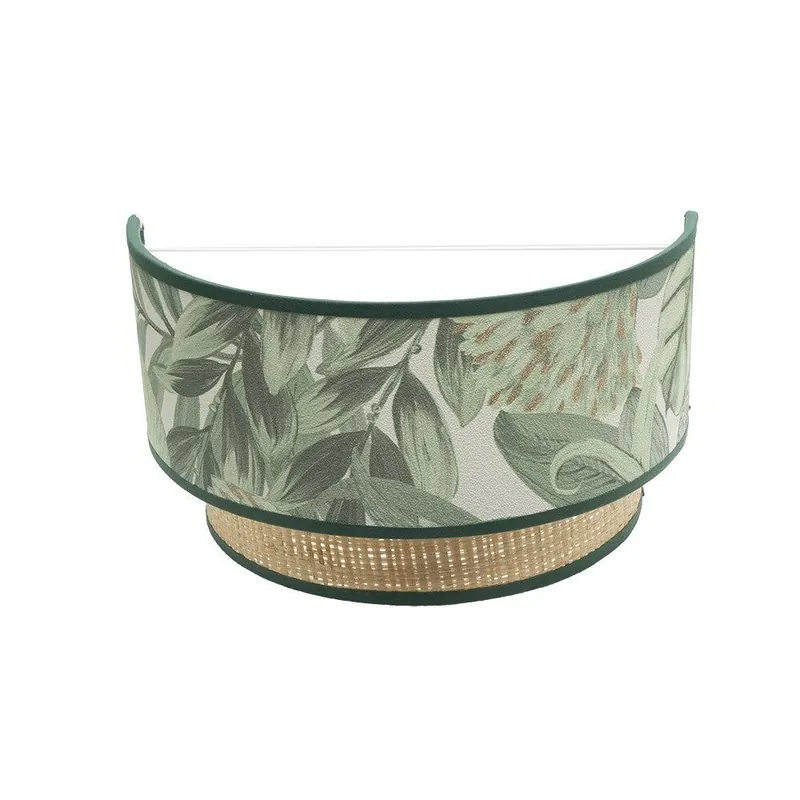 aplique de pared metal color verde serie congo 30cm - Decoración