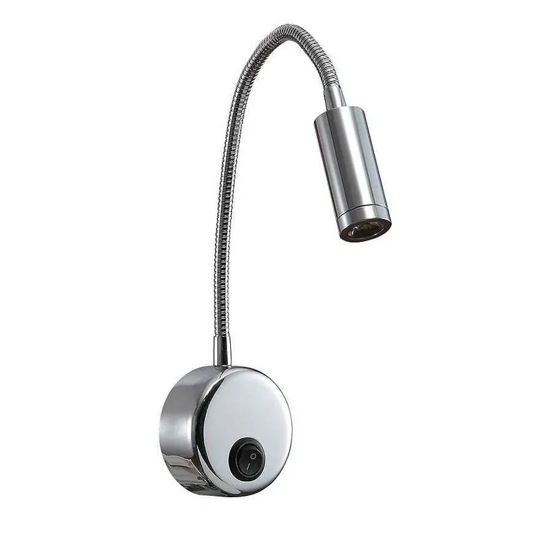aplique de pared metal color cromo serie edgar 7cm - Decoración