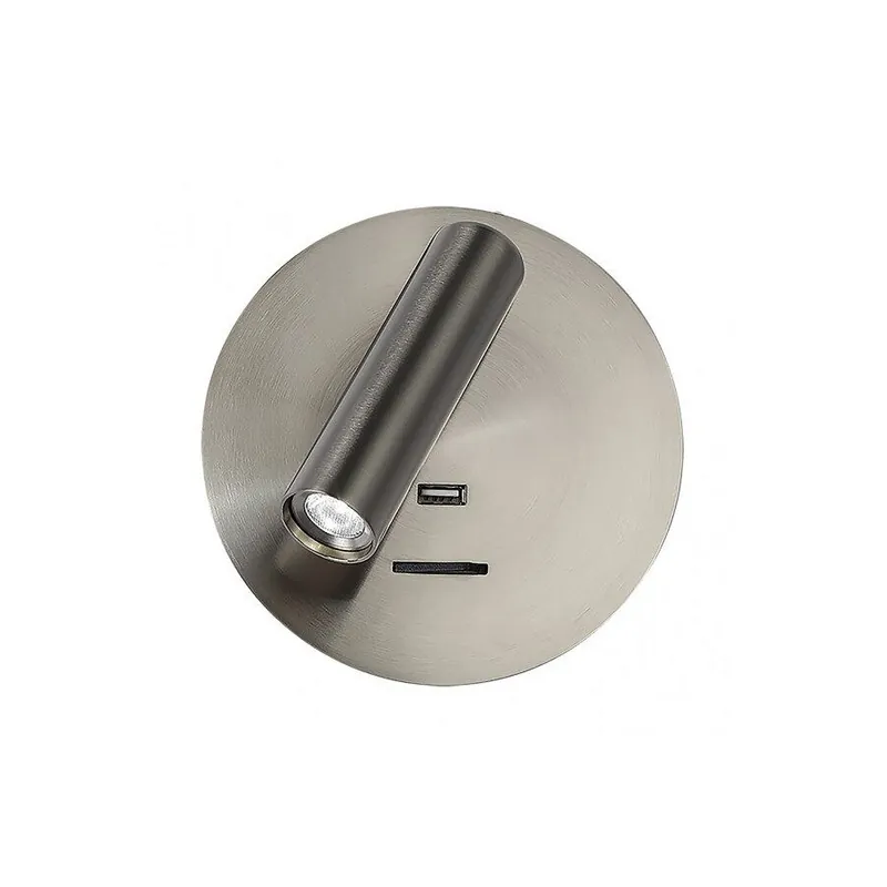 aplique de pared metal color niquel serie giotto 14cm - Decoración