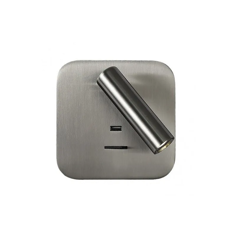 aplique de pared metal color niquel serie giotto 14cm - Decoración