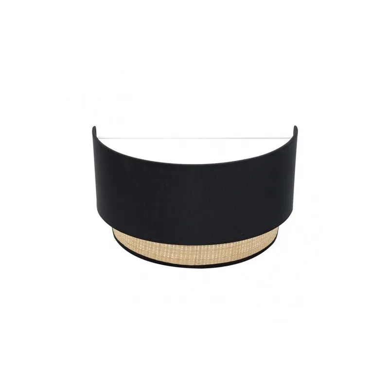 aplique de pared metal color negro serie kandy 30cm - Decoración