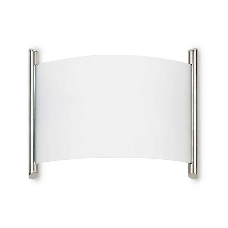 aplique de pared metal color niquel serie niza 31cm - Decoración
