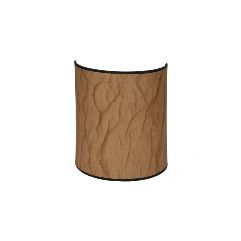 aplique de pared metal color negro serie papiro 25cm - Decoración