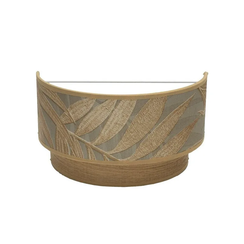 aplique de pared metal color marron serie samoa 30cm - Decoración