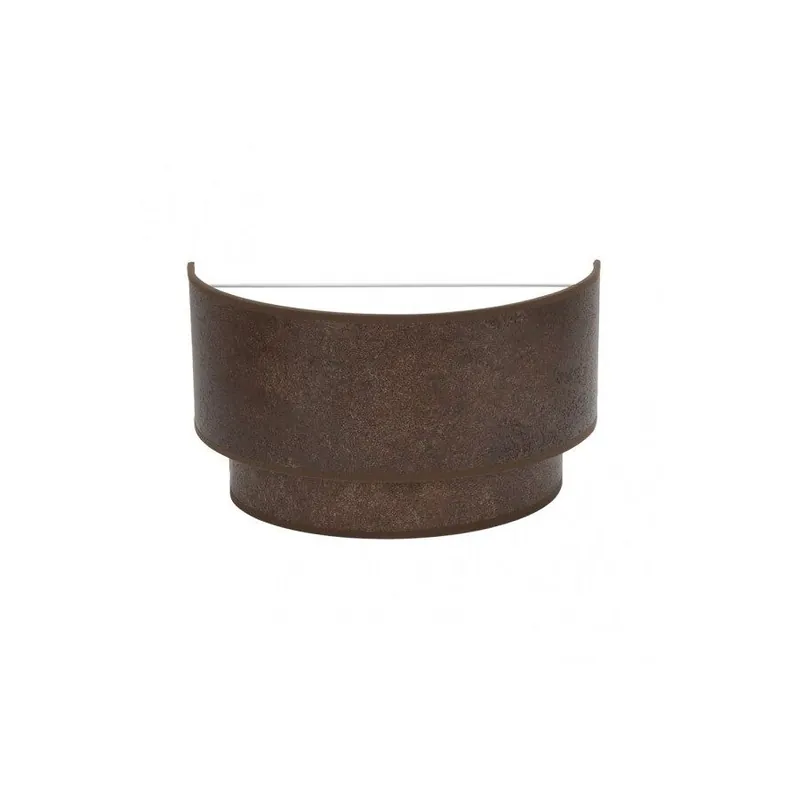 aplique de pared metal color marron serie smile 30cm - Decoración