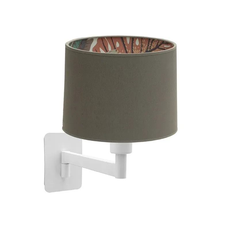 aplique de pared metal color blanco serie tunez 22cm - Decoración