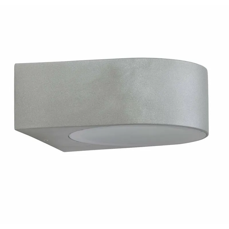 Aplique de Pared Brilliant Tyler Gris Metal 60 W E27 - Decoración